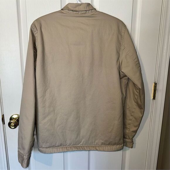 Hurley Men's Sherpa Lined Utility Military Jacket Tan Size S Casual Mid-Length - Picture 2 of 14